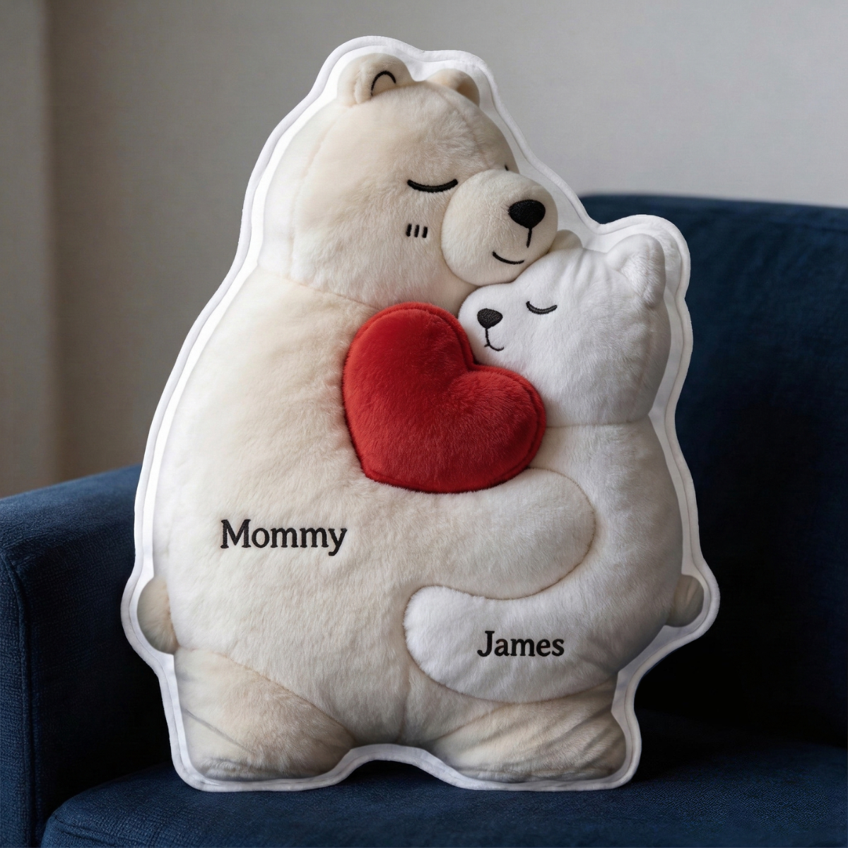 Nurturing Bear Mom Custom Shape Pillow - Personalized Gifts For Mom 01qhtn270226