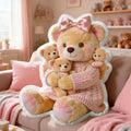 Mom Bear Custom Shape Pillow - Personalized Gifts For Mother 03pgmg160326