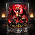 Father Of Dragons Round Glass - Personalized Gifts For Dad 04tydt210526