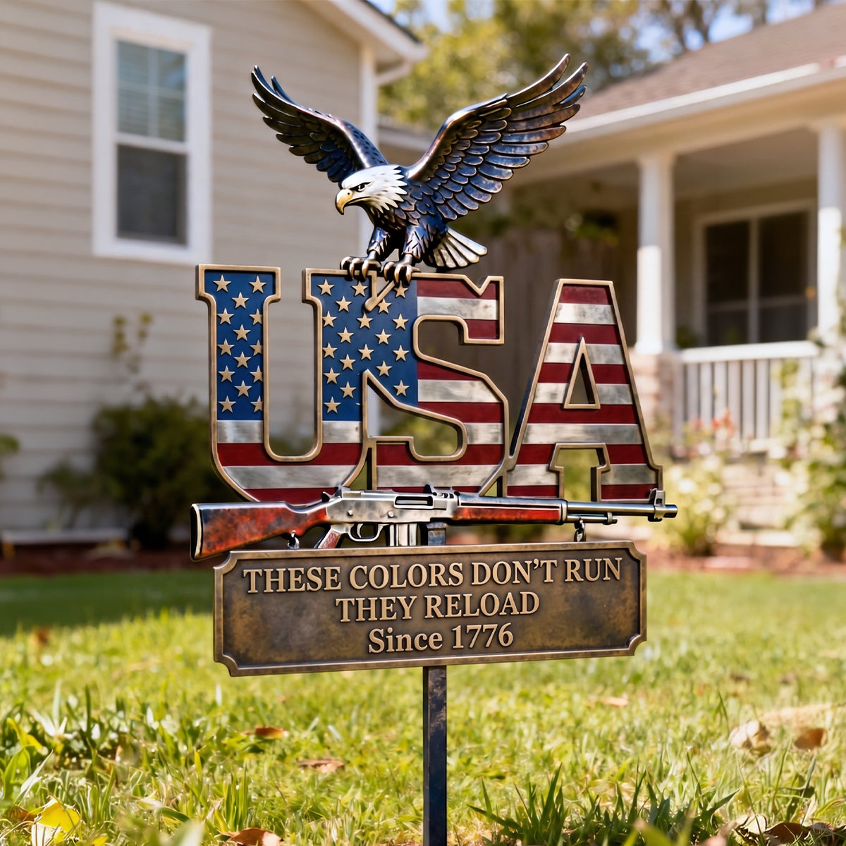 2nd Amendment Metal Sign, Personalized Gifts For Patriots 01qhtn300526