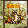 Raccoon Mom and Kids Suncatcher Ornament – Personalized Gifts For Mom 01tota030326