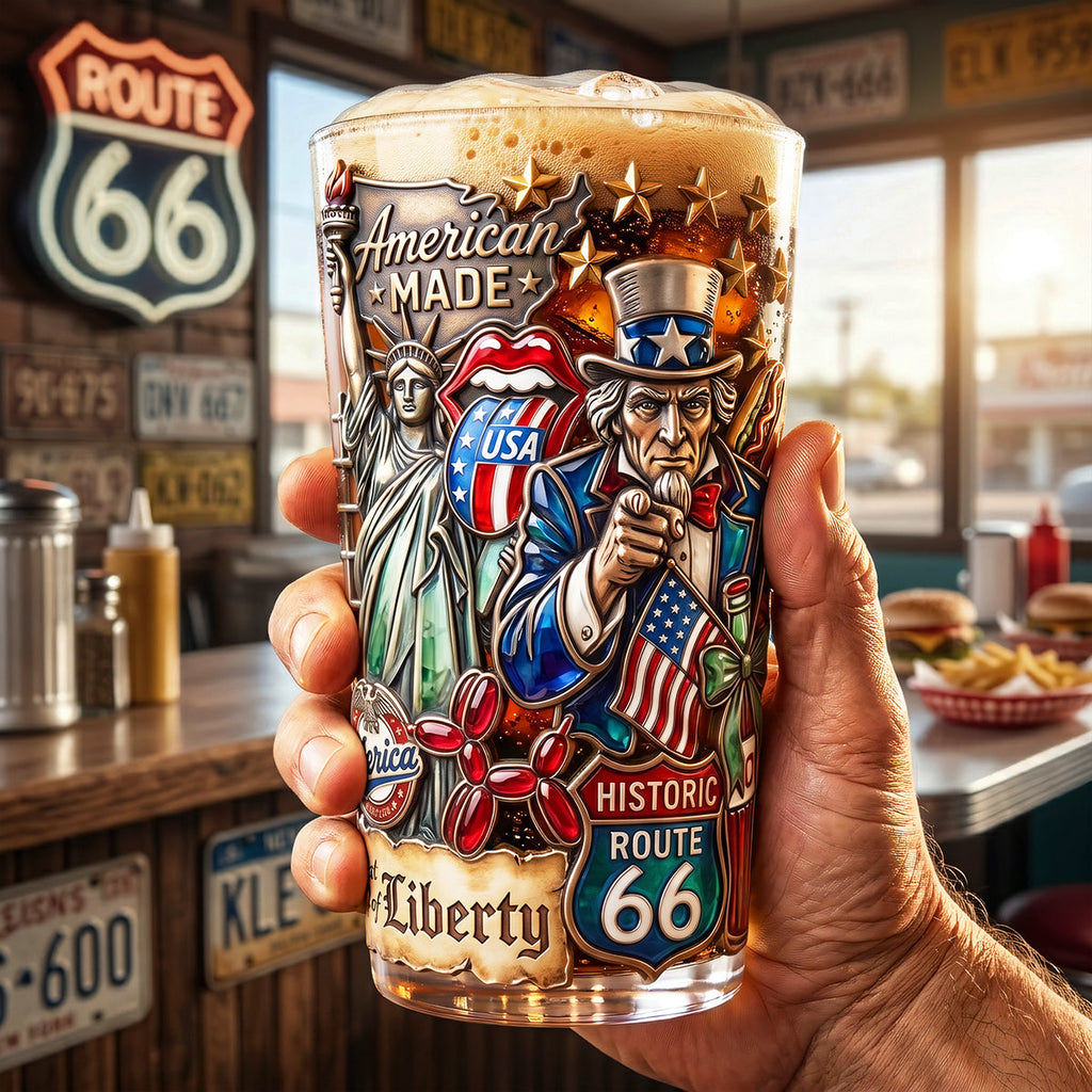 Patriotism Beer Glass - Personalized Gifts For Patriots 03pata270526