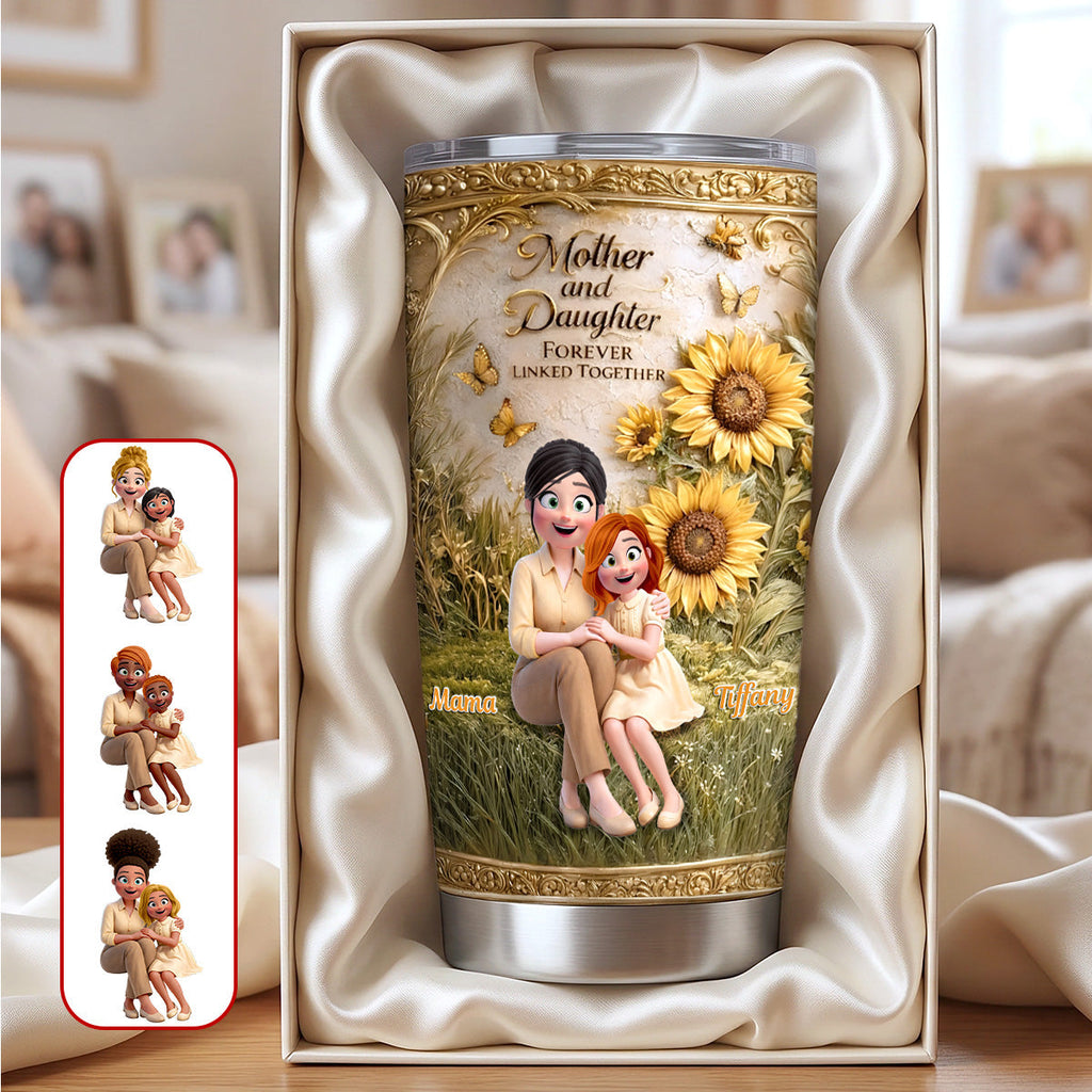 Forever Linked Mom & Daughter Tumbler - Personalized Gift For Mom 01TOMG060326