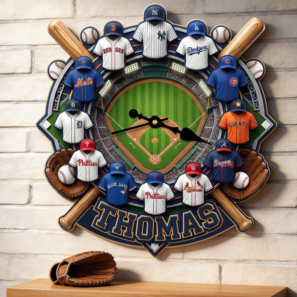 Personalized Gifts For Sport Lovers Acrylic Hanging Wall Clock 01hudt200326