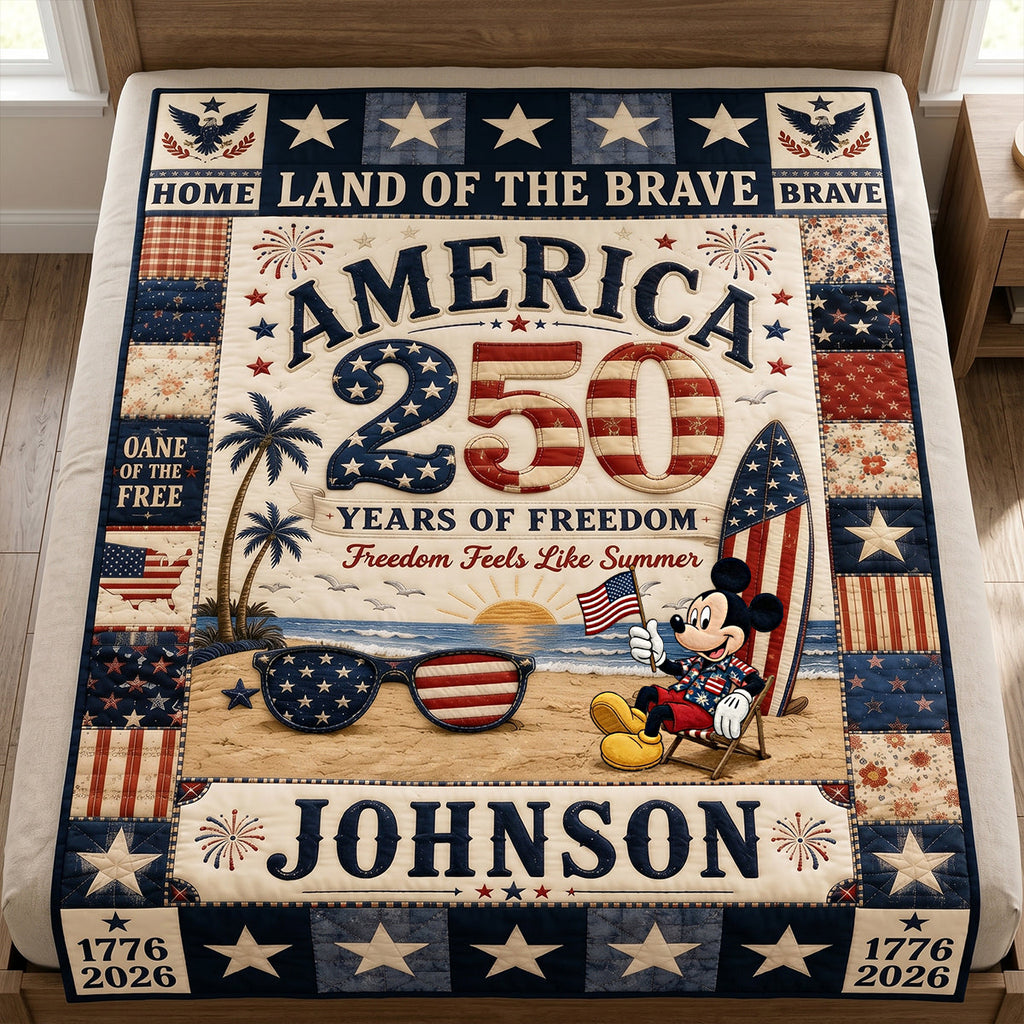 Freedom Feels Like Summer Blanket - Personalized Gifts For Patriots 131patn080626