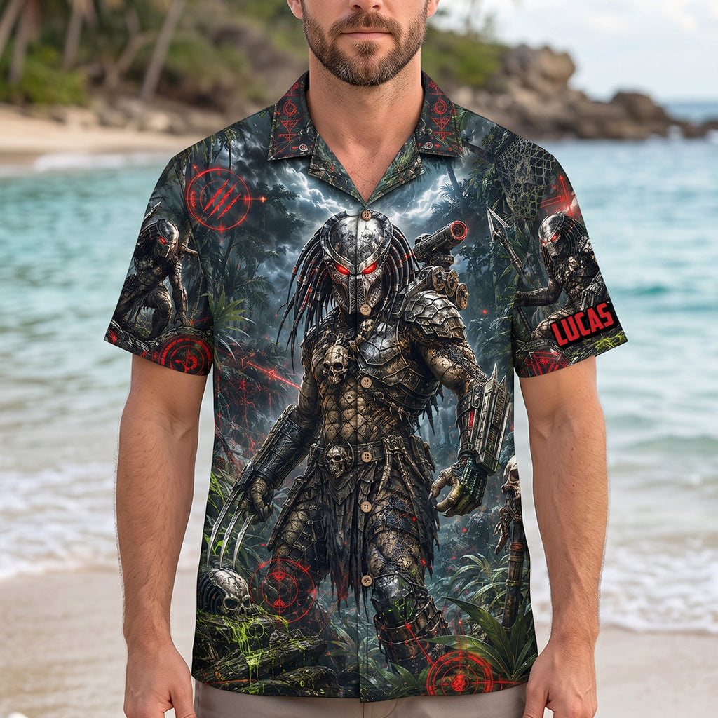 Alien Hunter Hawaiian Shirt - Personalized Gifts 03natn290626