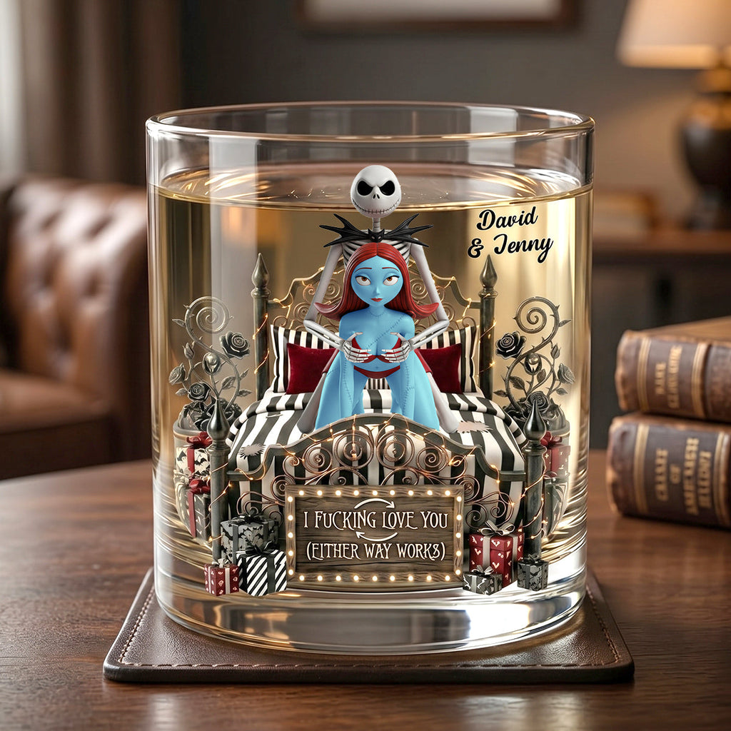 Naughty Couple Round Glass - Personalized Gifts For Couple 01ohtn100626