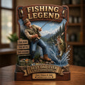 Fishing Legend Acrylic Plaque - Custom Photo Gifts For Fishing Dads 04tydt300426