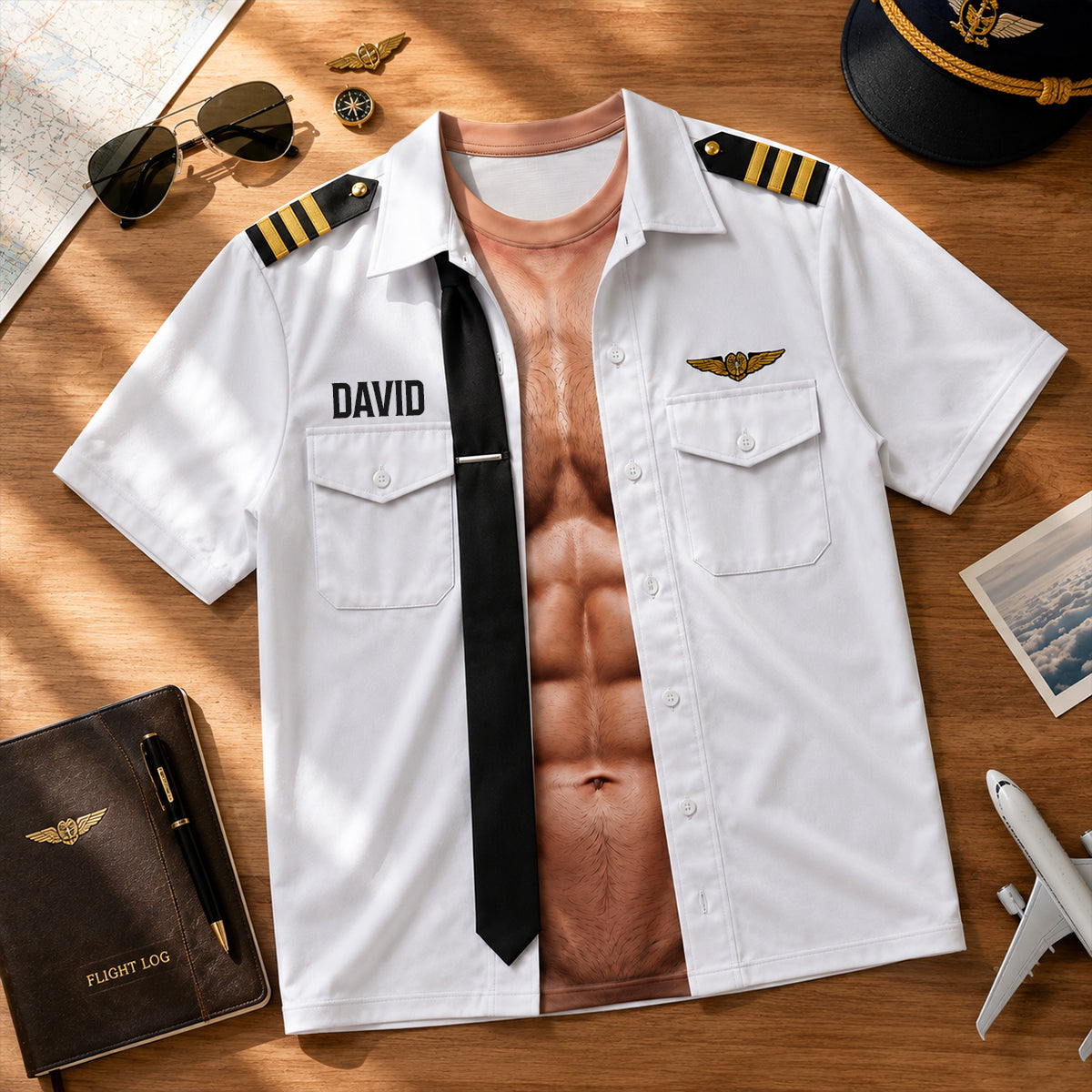 No Gym, Just Pilot Shirt - Personalized Gifts 01hudh170726