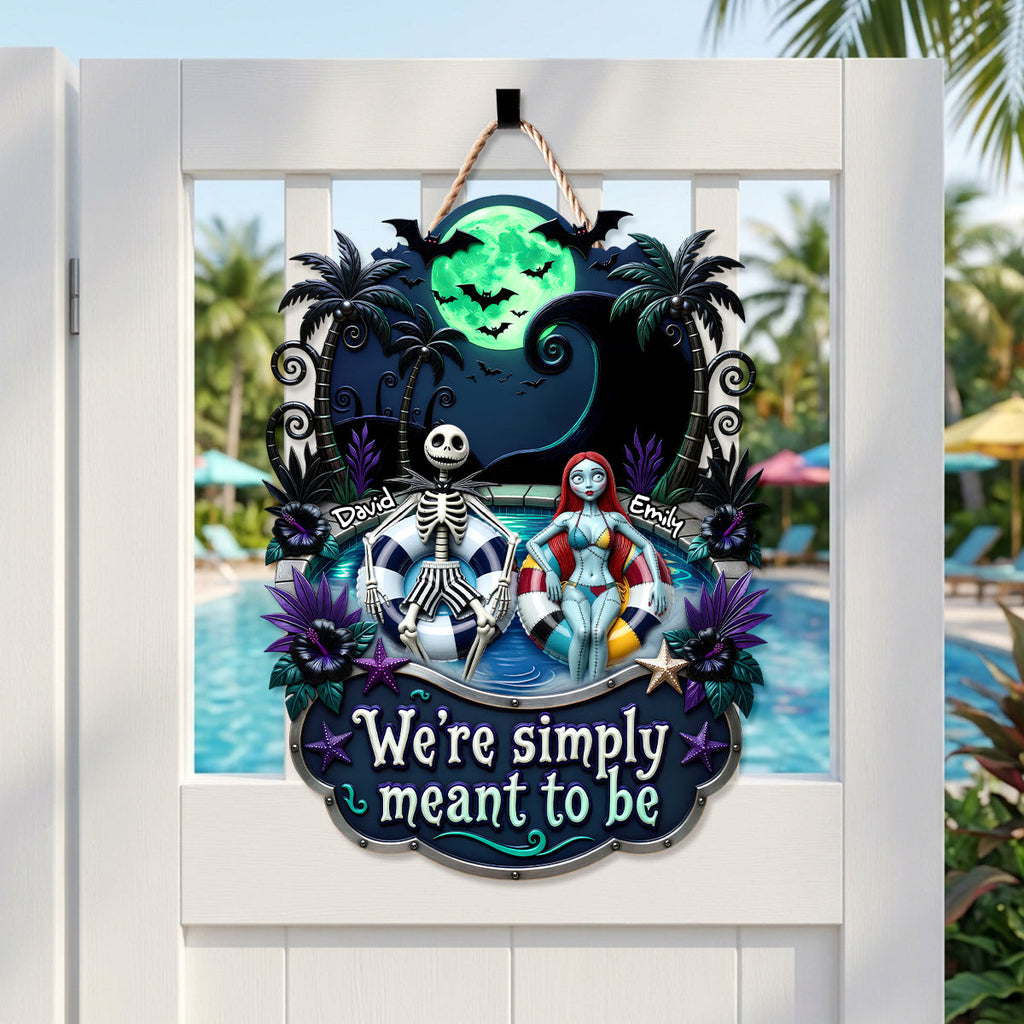 Cute Couple Metal Sign - Personalized Gifts For Couple 04TODH190626