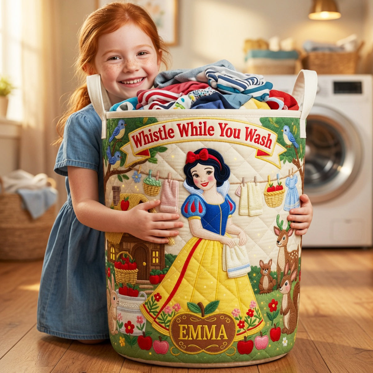 Fantasy Quilted Laundry Basket Personalized Gifts 05HADT090726
