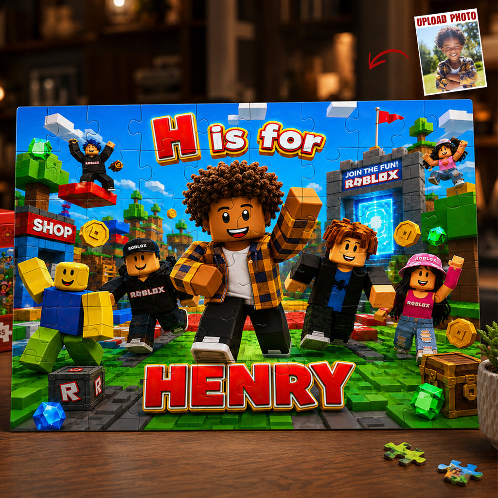Gaming Adventure Jigsaw Puzzle - Custom Photo Gifts For Kids 02nadt130726