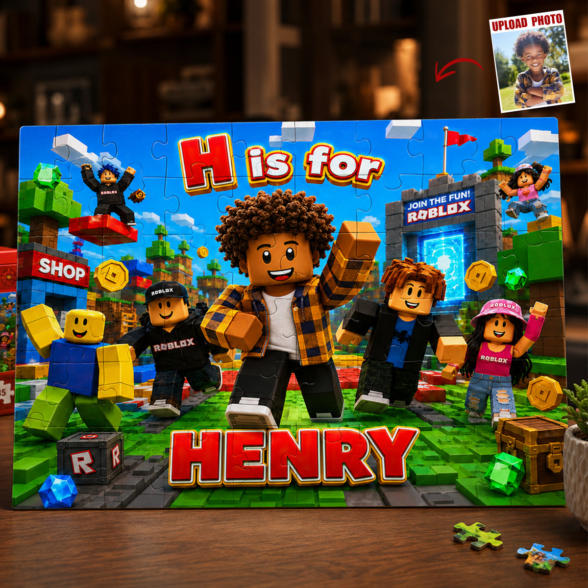 Gaming Adventure Jigsaw Puzzle - Custom Photo Gifts For Kids 02nadt130726
