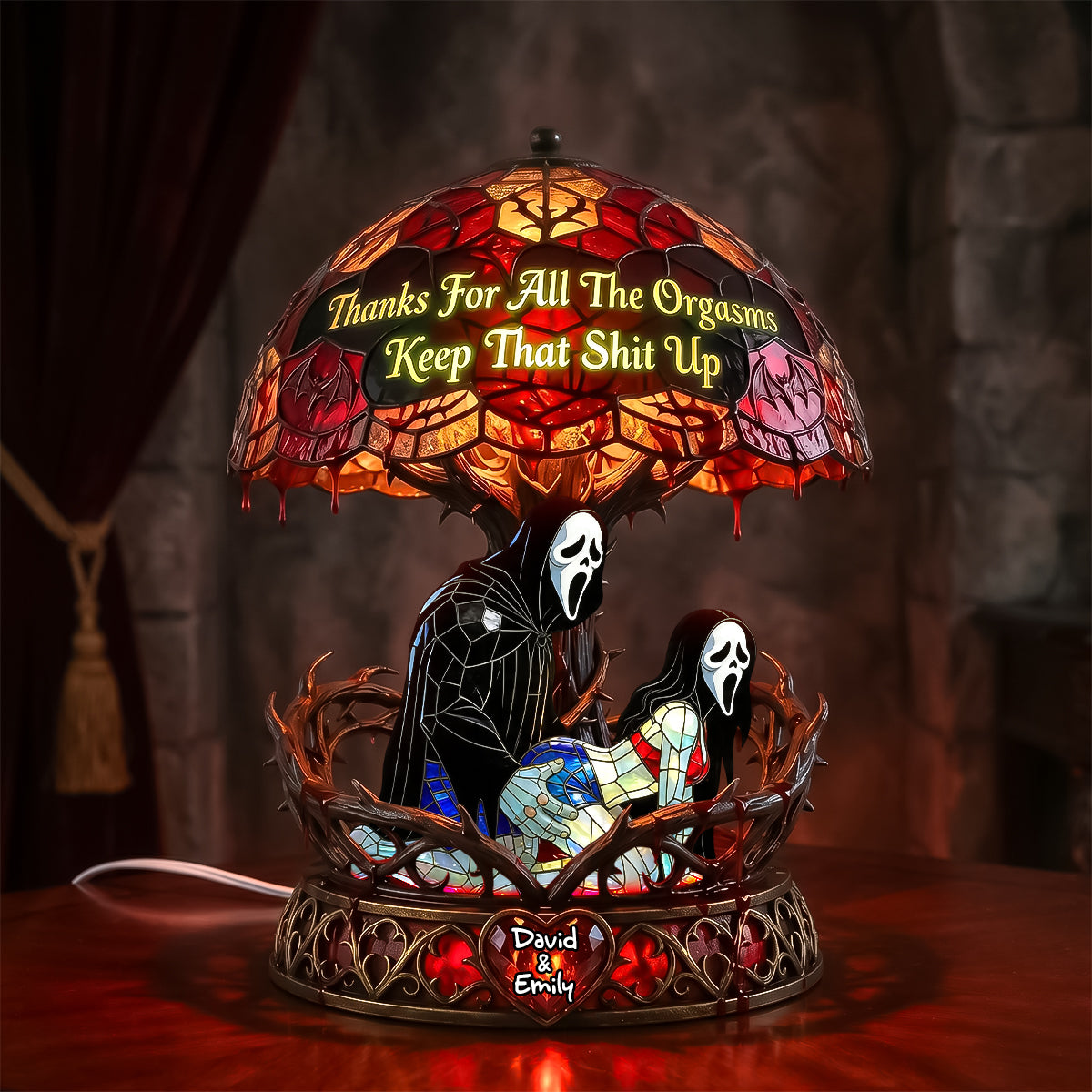 Horror Lovers Acrylic Light Box - Personalized Gifts For Couples 04ohdh180626