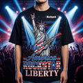Patriotic Guitar Rockstar Shirt Personalized Gifts 03PAQN060426