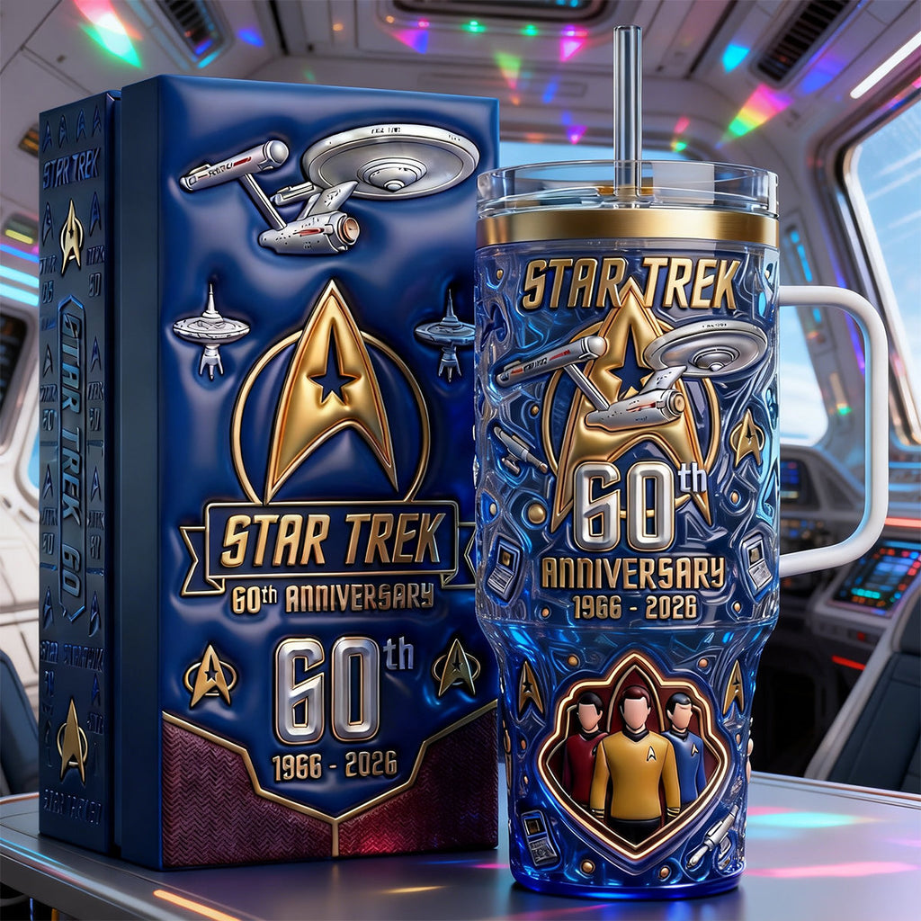60th Anniversary Space Journey Tumbler - Personalized Anniversary Gifts 02TGMG060326
