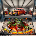 Playful Hot Rod Garage Doormat - Personalized Gifts For Hot Rod Lovers 021tgqn090126