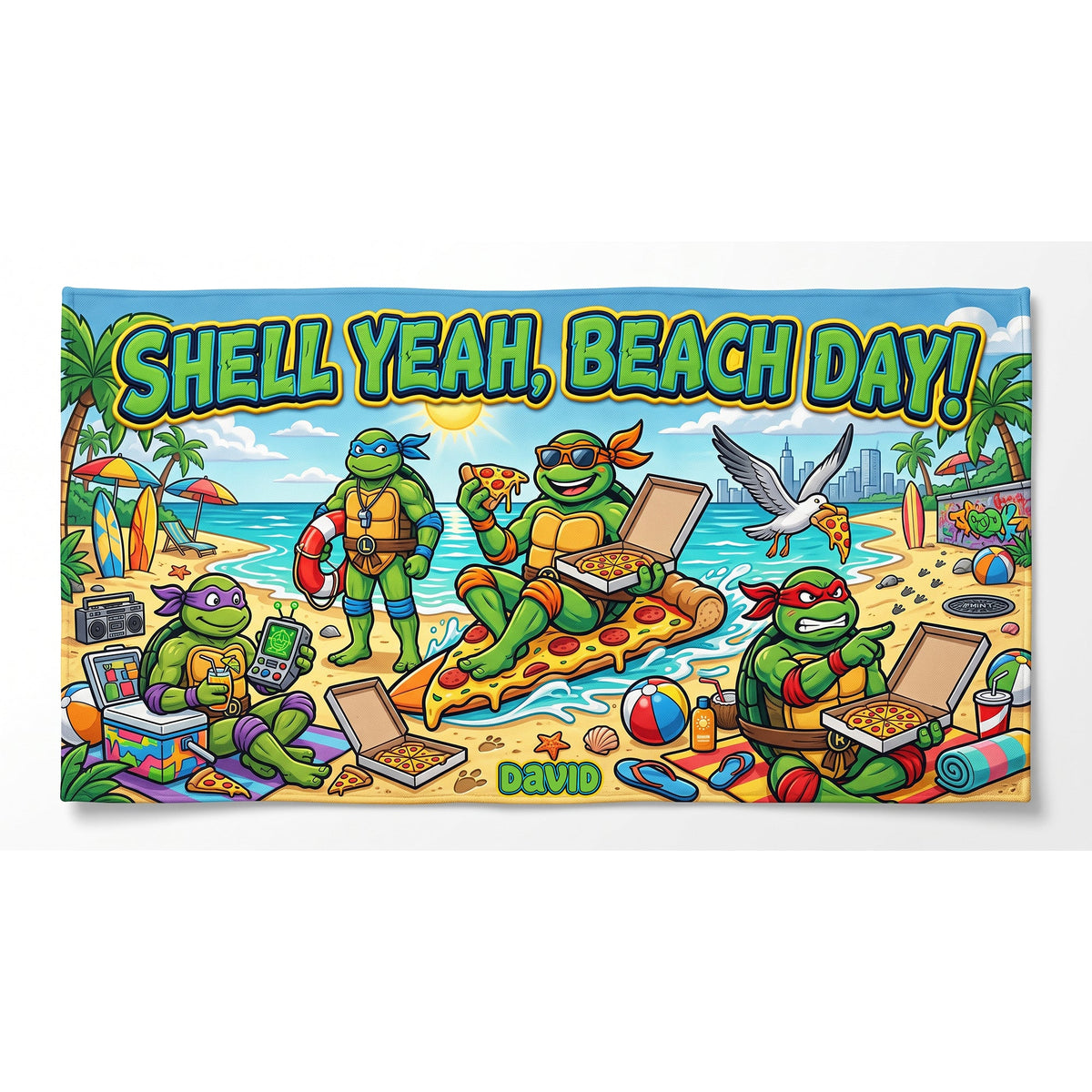 Shell Yeah, Beach Day Beach Towel - Personalized Gifts 04tyqn160726