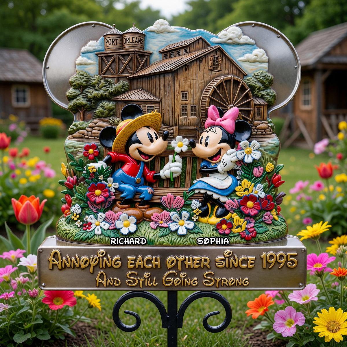Lively Countryside Life Metal Sign, Personalized Gifts For Couple 02qhqn230626