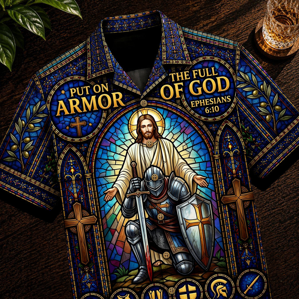 Armor Of Faith Hawaiian Shirt - Personalized Gifts For Christians 05HUQN240626