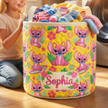 Cute Alien Quilted Laundry Basket - Personalized Gifts 02padt260626