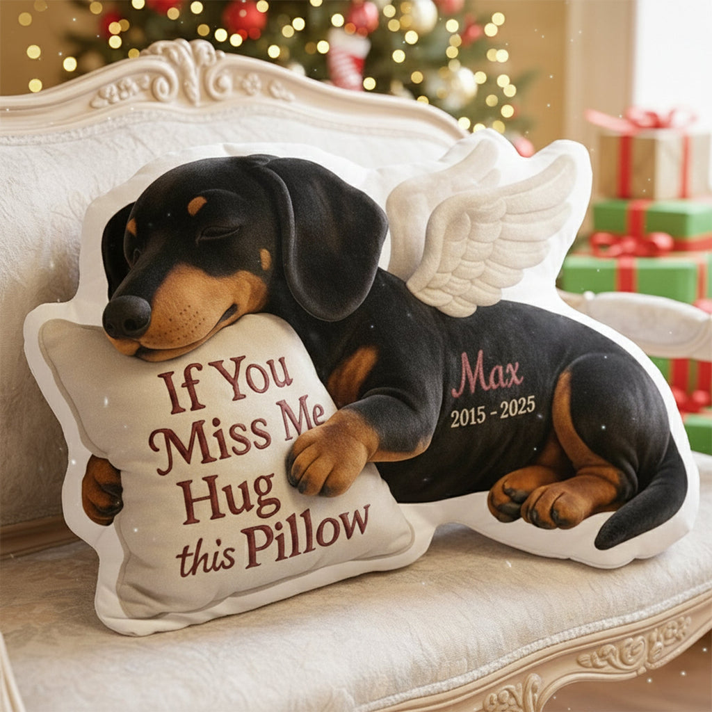 Dog Memorial Custom Shaped Pillow - Custom Photo Gifts For Dog Lover 04TGLU300626