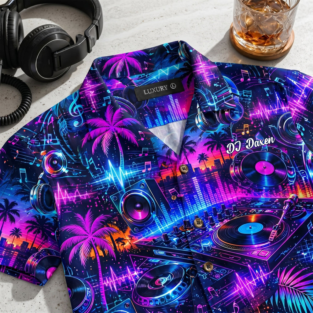 DJ Hawaiian Shirt - Personalized Gifts For Music Lovers 01nalu020626