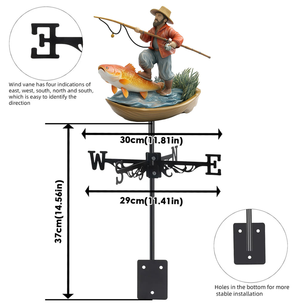 Flying Couple Metal Weather Vane - Personalized Gifts For Couple 02hudt180526