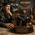 Old Biker Dad Acrylic Plaque Custom Photo Gifts For Dad 02TOTA240426