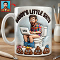 Funny Poop Dad Coffee Mug - Custom Photo Gifts For Father's Day Coffee Mug 04NAQN040326