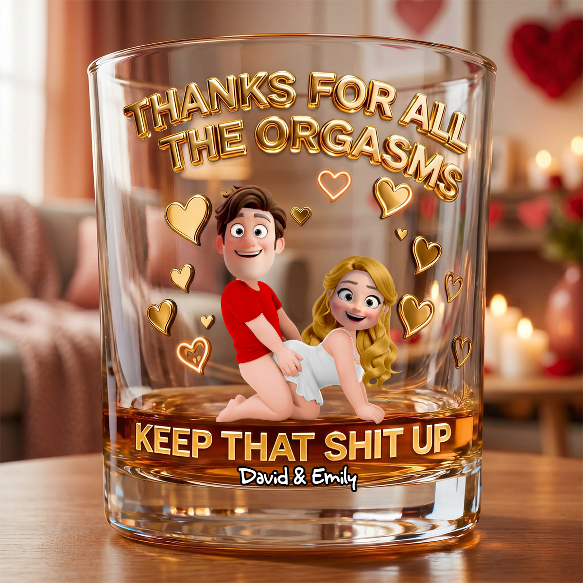 Naughty Couples Drinking Glass - Personalized Gifts For Couples 01hudh270526