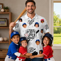 Custom Photo Proud Baseball Dad Polo Shirt, Personalized Gifts For Dads 02qhlu090526