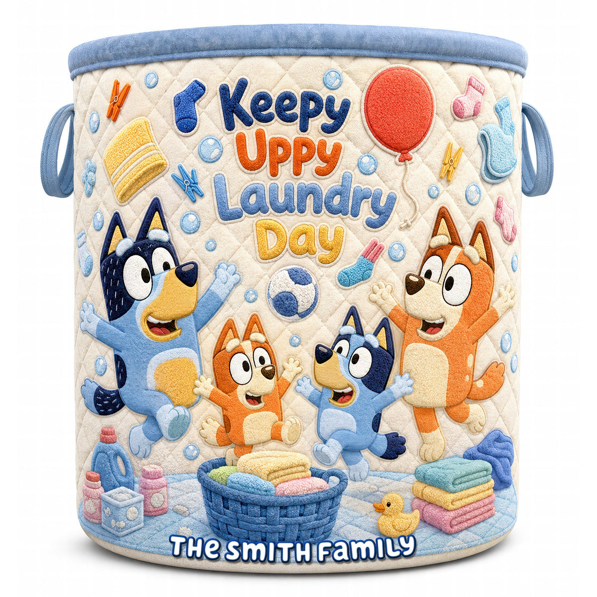 Happy Family Laundry Basket - Personalized Gift For Family 01NAQN140726