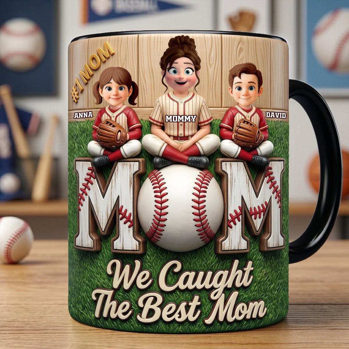 Proud Baseball Mom Magic Coffee Mug - Personalized Gifts For Baseball Mom 03HULU220426