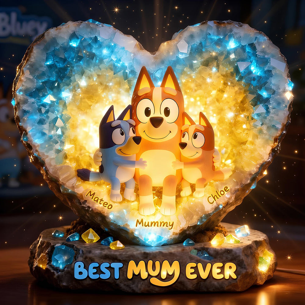 Glowing Hug Motherhood Light Box Personalized Gifts For Mom 06HUDT140426