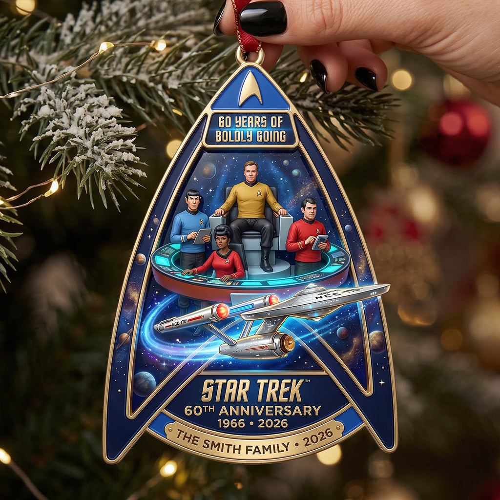 60th Anniversary Christmas Ornament - Personalized Gifts For Family 01tota110926