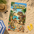 Prehistoric World Beach Towel - Personalized Gifts 04tydh160726