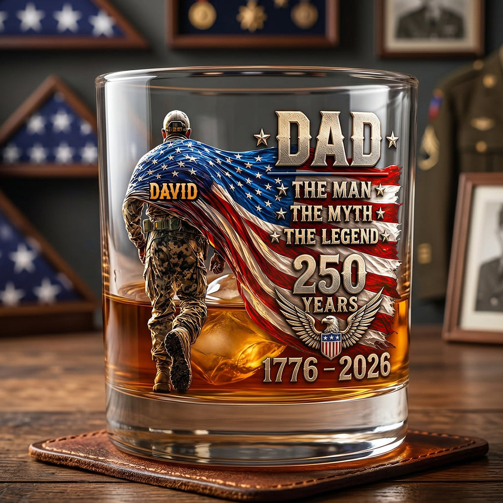 The Patriot Legend Glass Mug - Personalized Gifts For Dad 05HUTN190526
