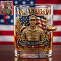 Honor Veteran Bullet Glass - Custom Photo Gifts For Veterans 01tyqn240626