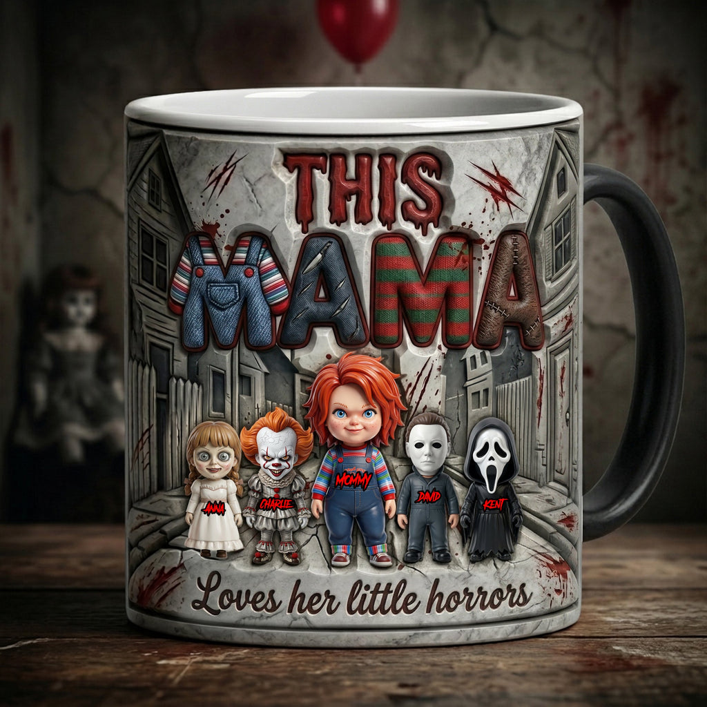 Mama’s Little Horror Magic Ceramic Coffee Mug - Personalized Gifts For Mom 03NALU110426