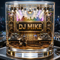 Party Beats Round Glass Personalized Gifts For Music Lovers 02NALU090626