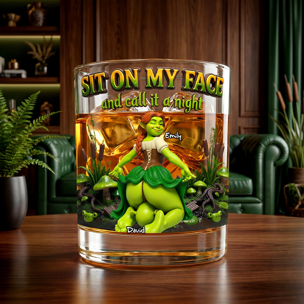 Naughty Couple Round Glass - Personalized Gifts For Couple 03todh220626