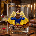 Naughty Couple Round Glass - Personalized Gifts For Couple 01nalu170626