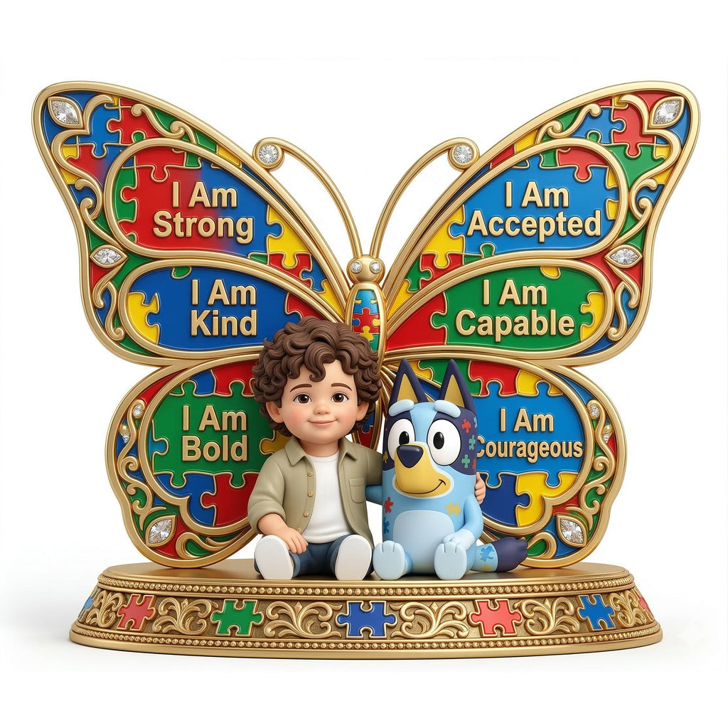 Autism Kid Acrylic Plaque Custom Photo - Personalized Gifts For Autism Awareness 02nalu170326