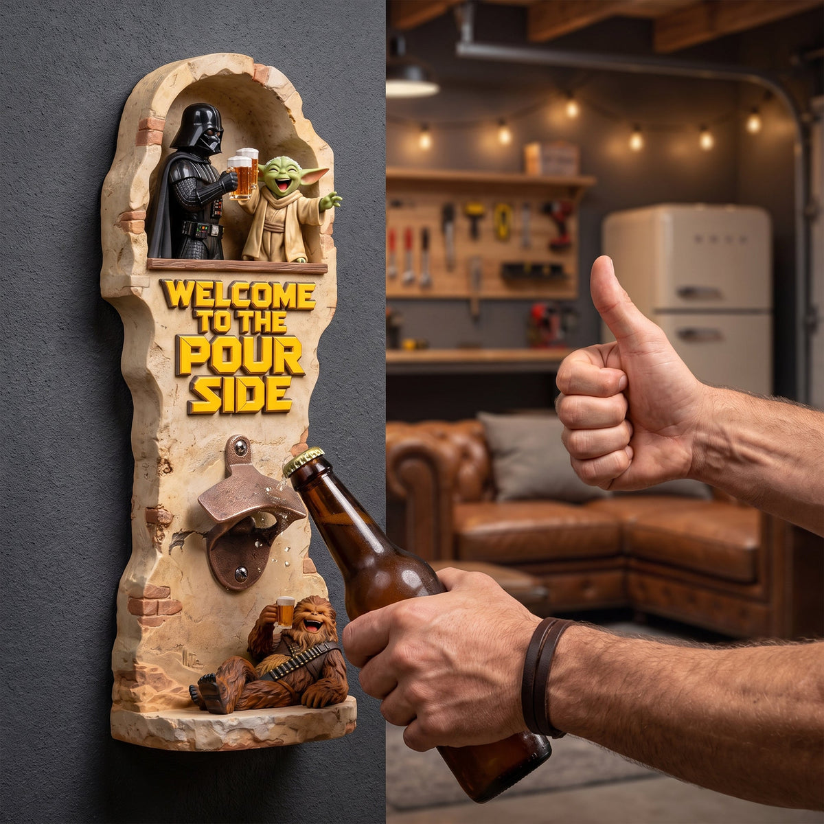 Funny Intoxicated Warriors Wall Hanging Bottle Opener - Personalized Gifts 02tyqn180726
