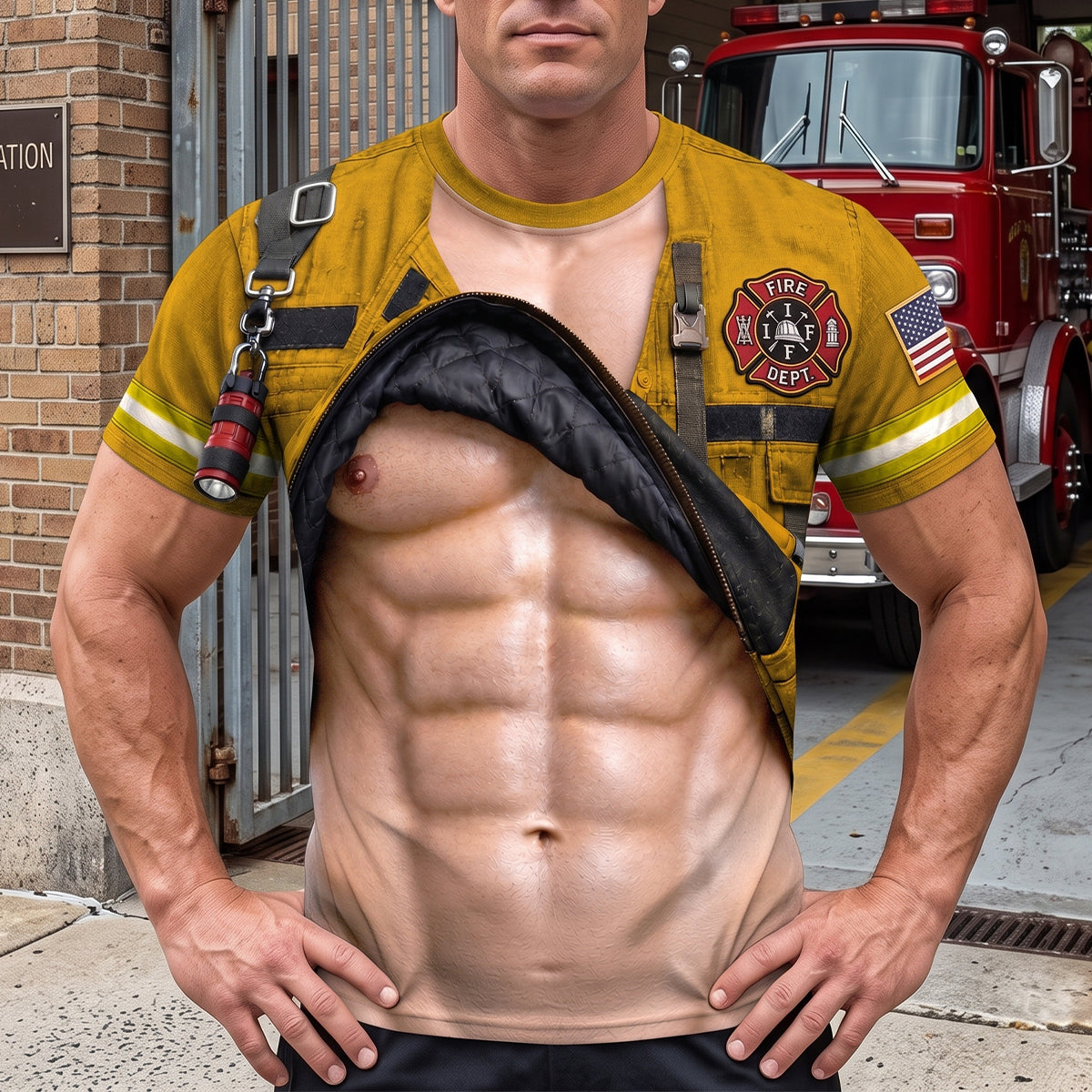 Firehouse Hero Shirt - Personalized Gifts For Firefighter 01OHTN160726