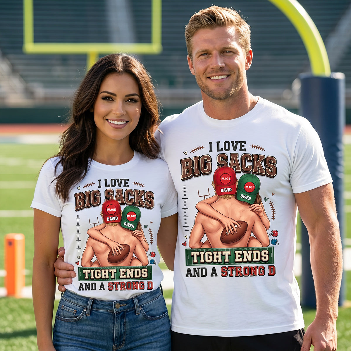 Playful Sporty Couple Shirt - Personalized Gifts For Couples 03HUDT270626