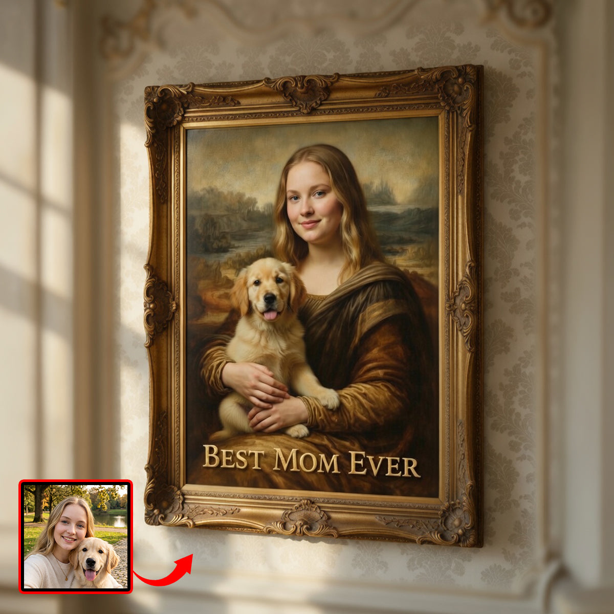 Custom Photo Pet Mom Canvas Poster - Gifts For Pet Lovers 01tydh080426