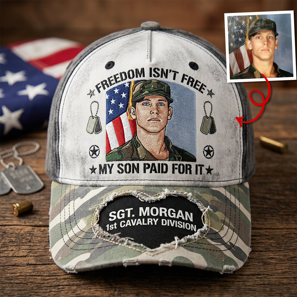 Military Served Member Support Classic Cap, Personalized Gifts For Veteran Families 04qhtn260526