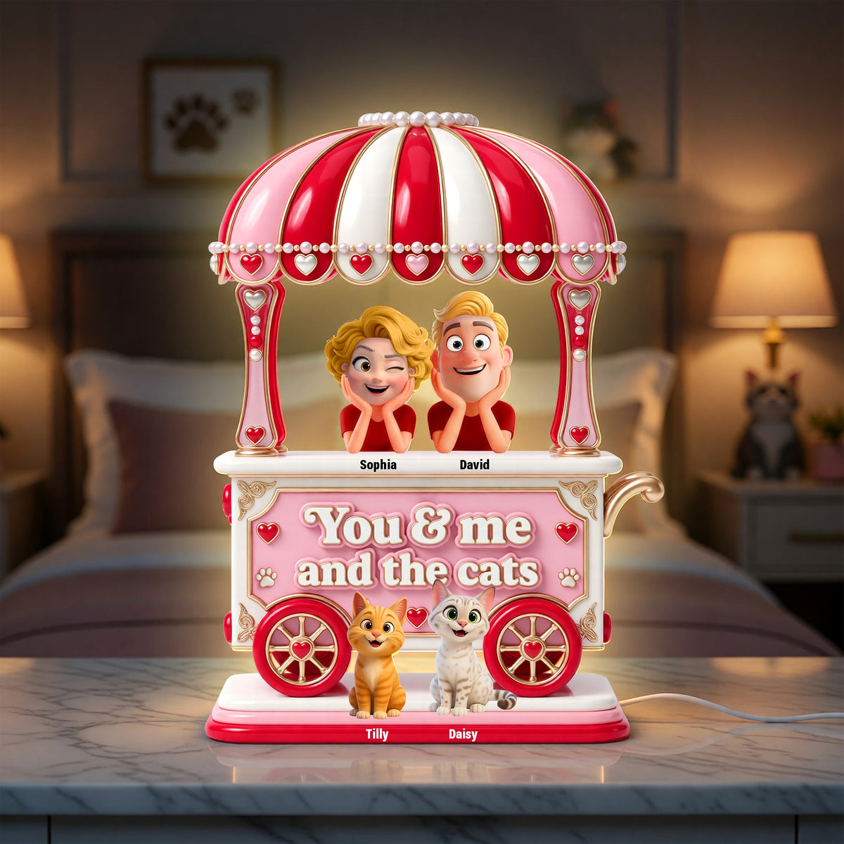 Couple Sweet Little Pet Gang Light Box - Personalized Gifts For Couple 06toqn220626